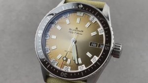 Обзор часов Blancpain Fifty Fathoms Bathyscaphe Day Date Desert Edition 5052-1146-E52A