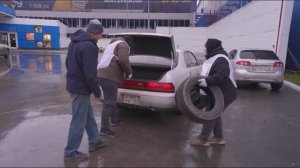 Двести тонн старых шин передали на переработку тюменские автомобилисты