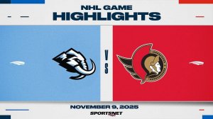 10.11.2025 | ОБЗОР МАТЧА | Оттава Сенаторз - Юта Мамонт | Highlights