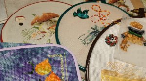 Рукодельные будни. Влог. #вышивка_крестом #вышивка_на_пластике