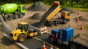МУЛЬТИК МАШИНКИ ВИДЕО ПРО МАШИНКИ СТРОИТЕЛЬНАЯ ТЕХНИКА РЕМОНТ ДОРОГИ ЦВЕТНЫЕ МАШИНКИ ИГРУШКИ МАШИНКИ