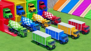 Катаемся на крутых разноцветных машинках и грузовиках из мультиков для детей №11 🚗