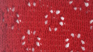 Легкий ажур на лицевой глади