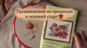 Неожиданный осенний старт и продвижения на процессах 🍂| вышивка крестом