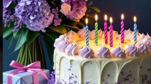 С днём рождения. Музыкальная открытка поздравление женщине