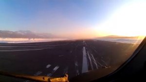 Хорошая погода в Магадане Руление и Взлёт.