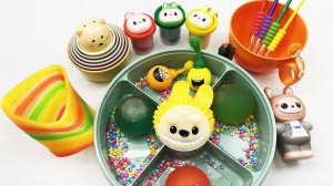 Мультики для Детей. Как сделать ярких цветных лабубу антистрессиков. Мультики залипалки для Малышей