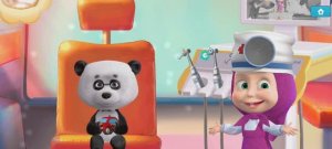 Маша и Медведь Мультфильм Игра Зубной врач