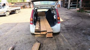 Испытание Дайхатсу Мира на вместимость, грузоподъëмность.