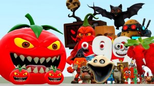 Психованная томатная армия против всех итальянских мемов с искусственным интеллектом и голодного чер