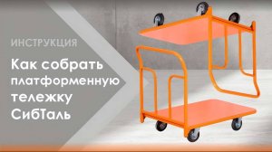Как собрать платформенную тележку бренда Сибталь