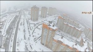 Снег, Хабаровск 2025. ЖК Ореховая сока.