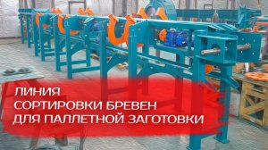 Линия сортировки бревен для паллетной заготовки