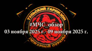 #МЧСОбзор 03-09 ноября