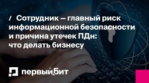 Сотрудник — главный риск информационной безопасности и причина утечек ПДн: что делать бизнесу