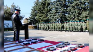В учебном центре Пограничного управления ФСБ России по КБР прошёл торжественный выпуск солдат