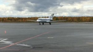 Рулёжка Як-40 в Хантах .