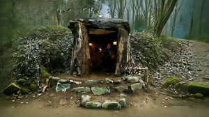 Строю секретную землянку в лесу. Бушкрафт