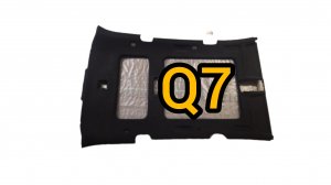 tightening the audi Q7 ceiling