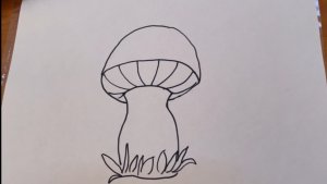 Гриб. Рисуем Вместе.