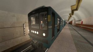 Едем по калининской линии в Москве на номерном в Гаррис мод метрострой!!