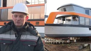 На Чкаловской верфи со стапеля сошло принципиально новое пассажирское судно – теплоход «Минин»