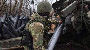 Артиллеристы гаубицы «Мста-Б» уничтожили опорный пункт ВСУ под Иванопольем