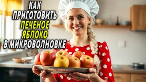 Как приготовить печеное яблоко в микроволновке