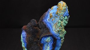 Азуромалахит «Скала» 355 г, Кемеровская область