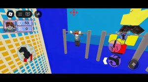 Прыгаем  на батуте в роблокс