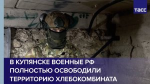 ВС РФ полностью освободили территорию хлебокомбината в Купянске