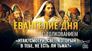«Итак, смотри: свет, который в тебе, не есть ли тьма?» / Евангелие дня