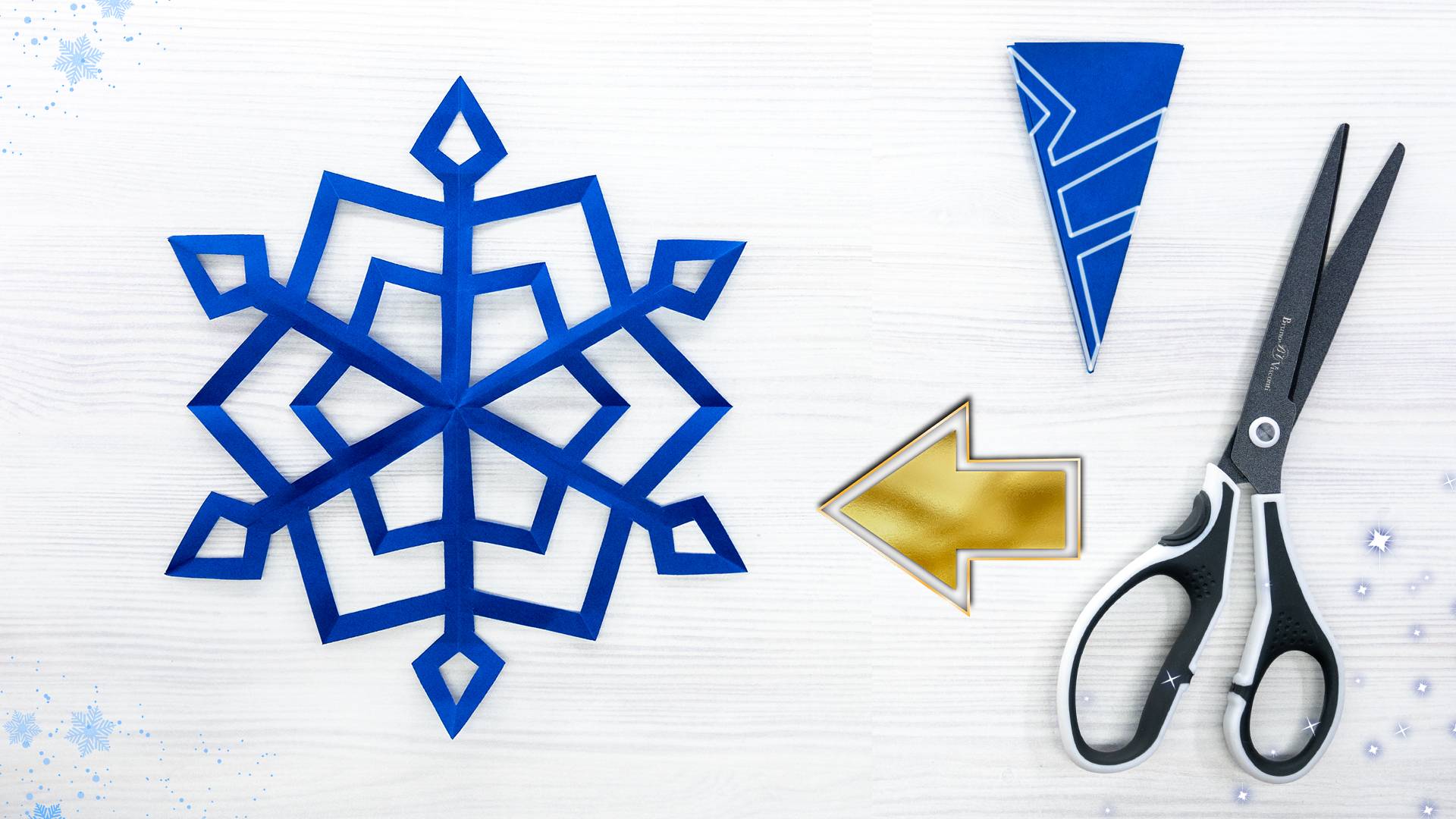 Потрясающий шаблон бумажной снежинки для рождественских украшений смотреть онлайн