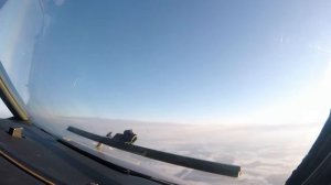Рейс Домодедово-Калининград Вид из кабины.