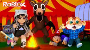 Цирк и волшебство в 99 ночей в лесу в Роблокс с Кот Персик. 99 Nights in the Forest в Roblox
