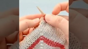 Регланная линия несколькими цветами пряжи