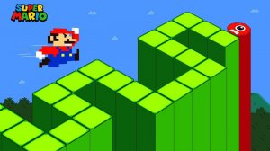 🔶🔴🟩Марио сбегает из лабиринта змейки! Фигурки ему помогают!