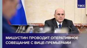 Мишустин проводит оперативное совещание с вице-премьерами