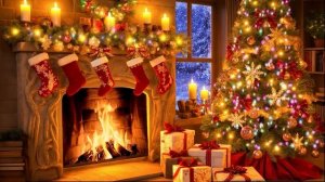 Новый год у камина 🎅 Расслабляющая рождественская обстановка. Видеофон для расслабления