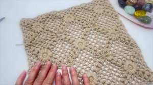 Простой мотив крючком для начинающих —  Вязание крючком для начинающих