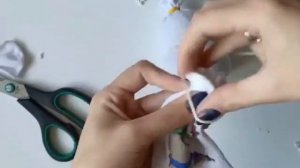 Милый снеговик из носка⛄