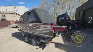 Супер новинка 2025 года — Салют 585 BowDeck Transformer с палубной крышей + лодочный мотор Hidea