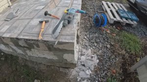 Крыльцо, ступени своими руками! Облицовка керамогранитом, стартую часть 1.