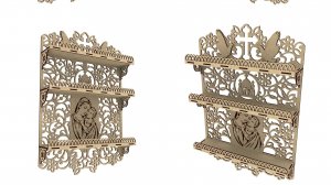 Прямой Иконостас "Божья Матерь" | Макеты для лазерной резки