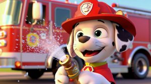 🚒 Храбрый Маршалл спешит на помощь! Поучительная песенка для детей про "Щенячий Патруль" ☀️