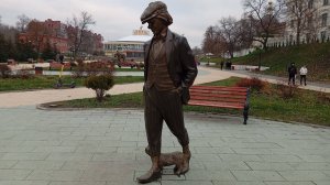 Рязань. Лыбедский бульвар и памятник Олегу Попову