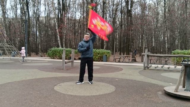 Разминка с фитнес флагами (6)