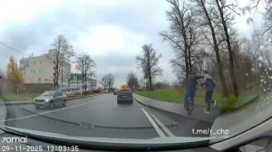 ДТП с Санкт Петербурге "Моноколесник упал..."