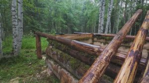 3 ДНЯ ОДИН В ТАЙГЕ! СТРОЮ ГЛУХАРИНУЮ ИЗБУ от А до Я
