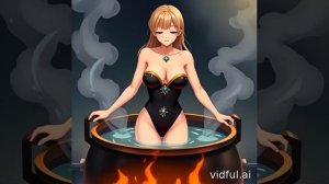 Купание женщины в кипятке